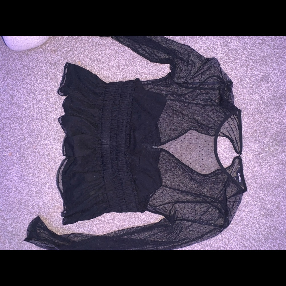 lace front crop top